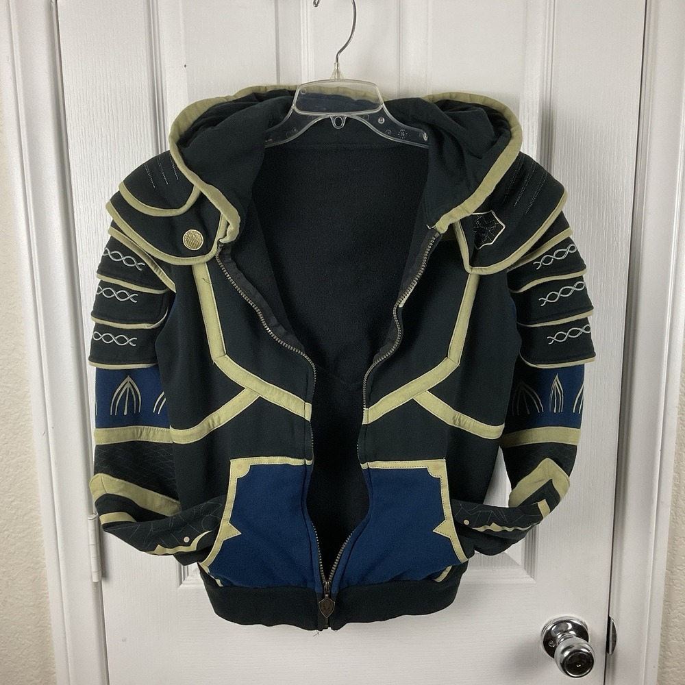 Blizzard Men's World of Warcraft Anduin Wrynn Alliance Armor Zip Hoodie S No Tag